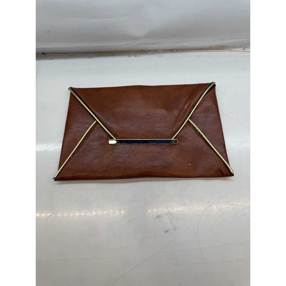 Brown Envelope Clutch